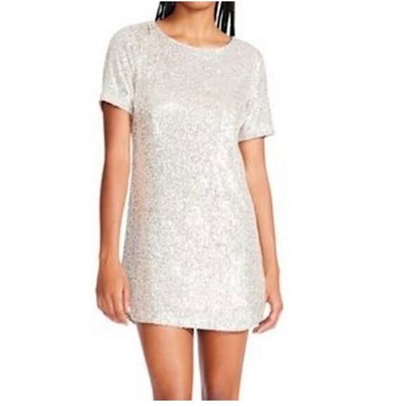 NWT Generation Love Donna Sequin Dress Shell Champagne size XXS - Picture 7 of 7